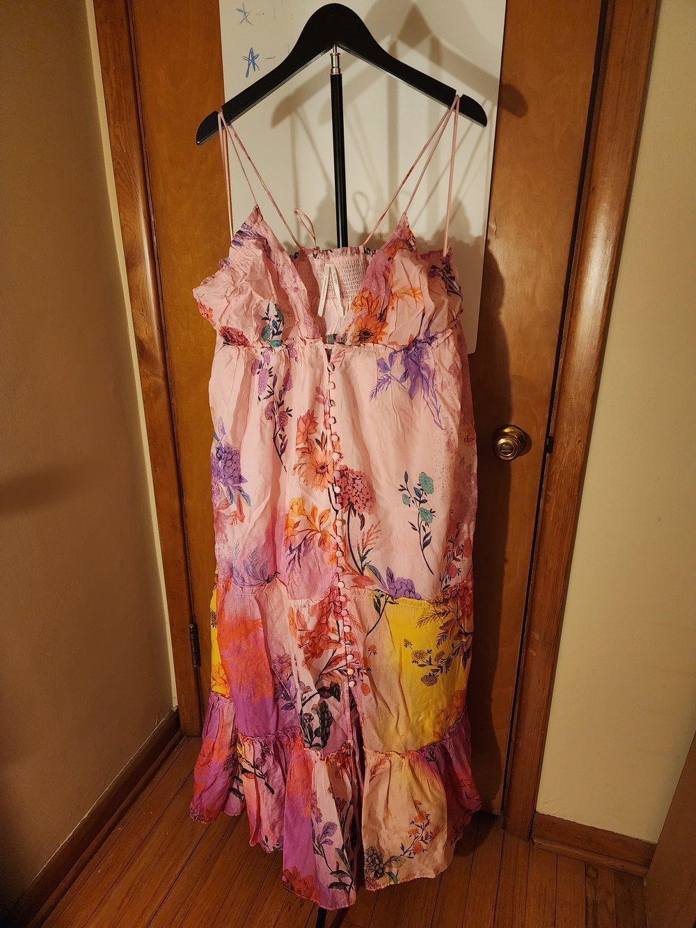 Anthropologie Floral Smocked Maxi Dress NWT